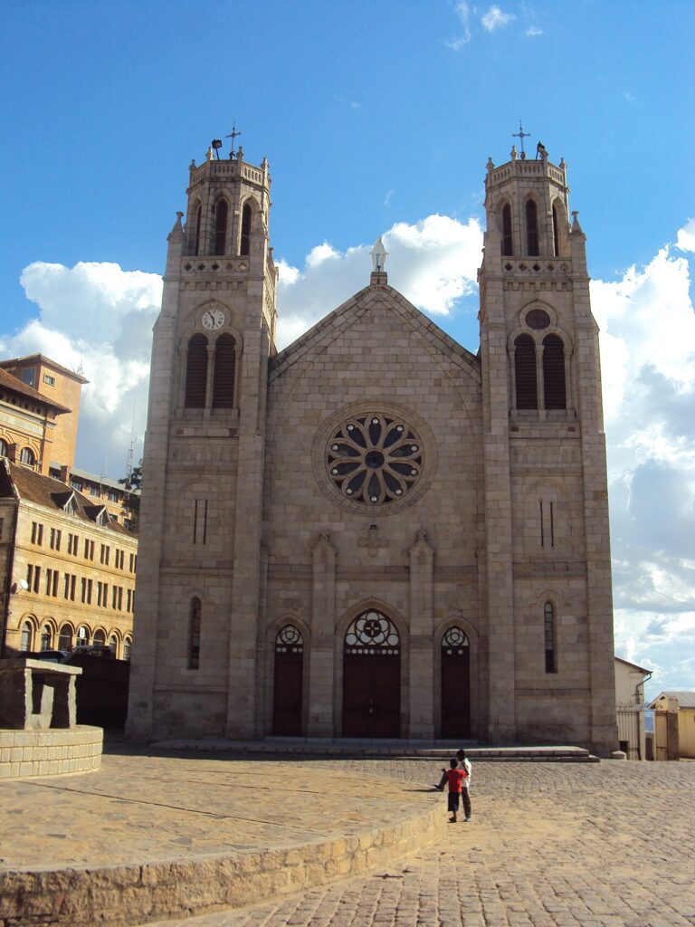 La catedral de Andohalo en Antananarivo (Madagascar)