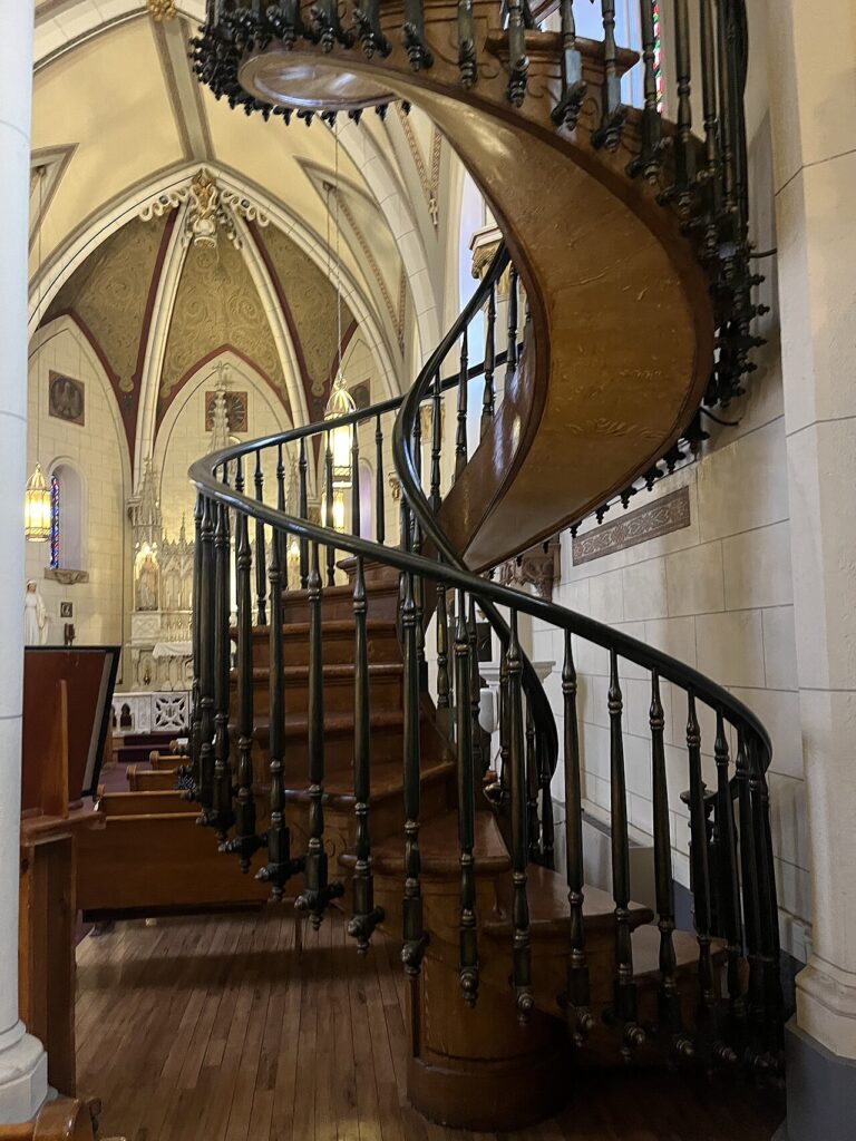 La «escalera milagrosa» de la Capilla de Loretto, en Santa F