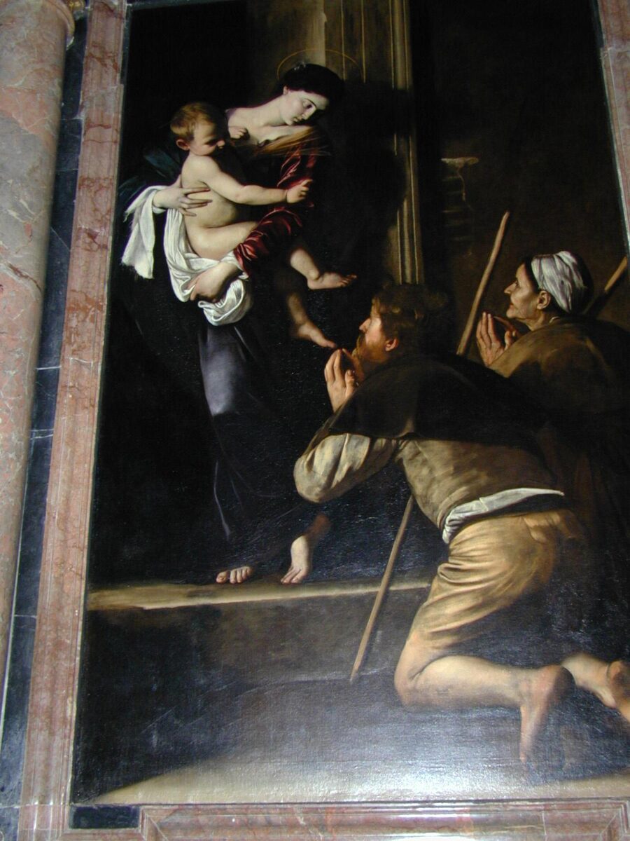 «Madonna dei Pellegrini» (Virgen de Loreto), de Caravaggio