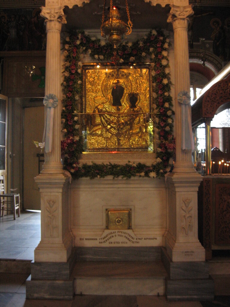 El icono de la Panagia Myrtidiótissa de Citera