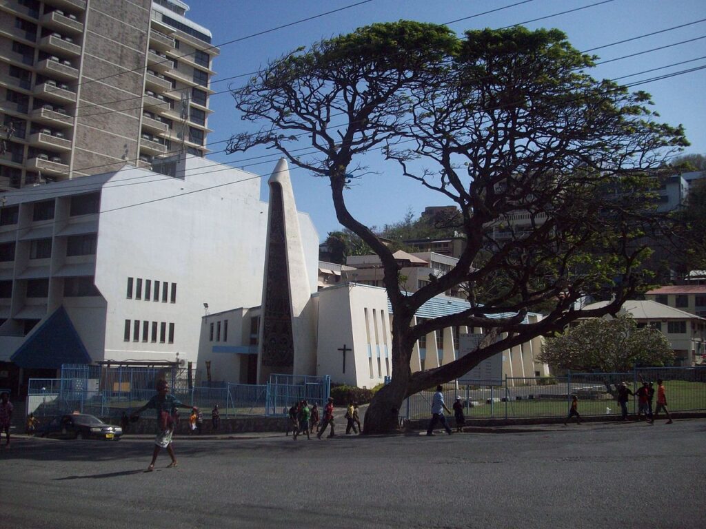 La catedral católica de Port Moresby (Papúa Nueva Guine