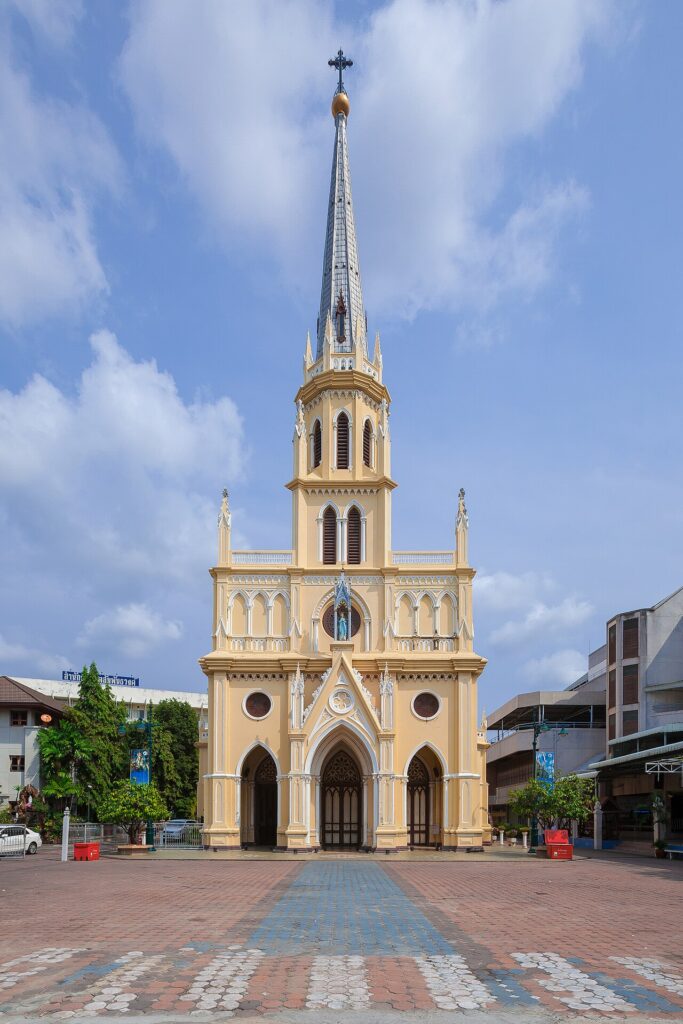 La iglesia del Santo Rosario (Kalawar) de Bangkok (Tailandia