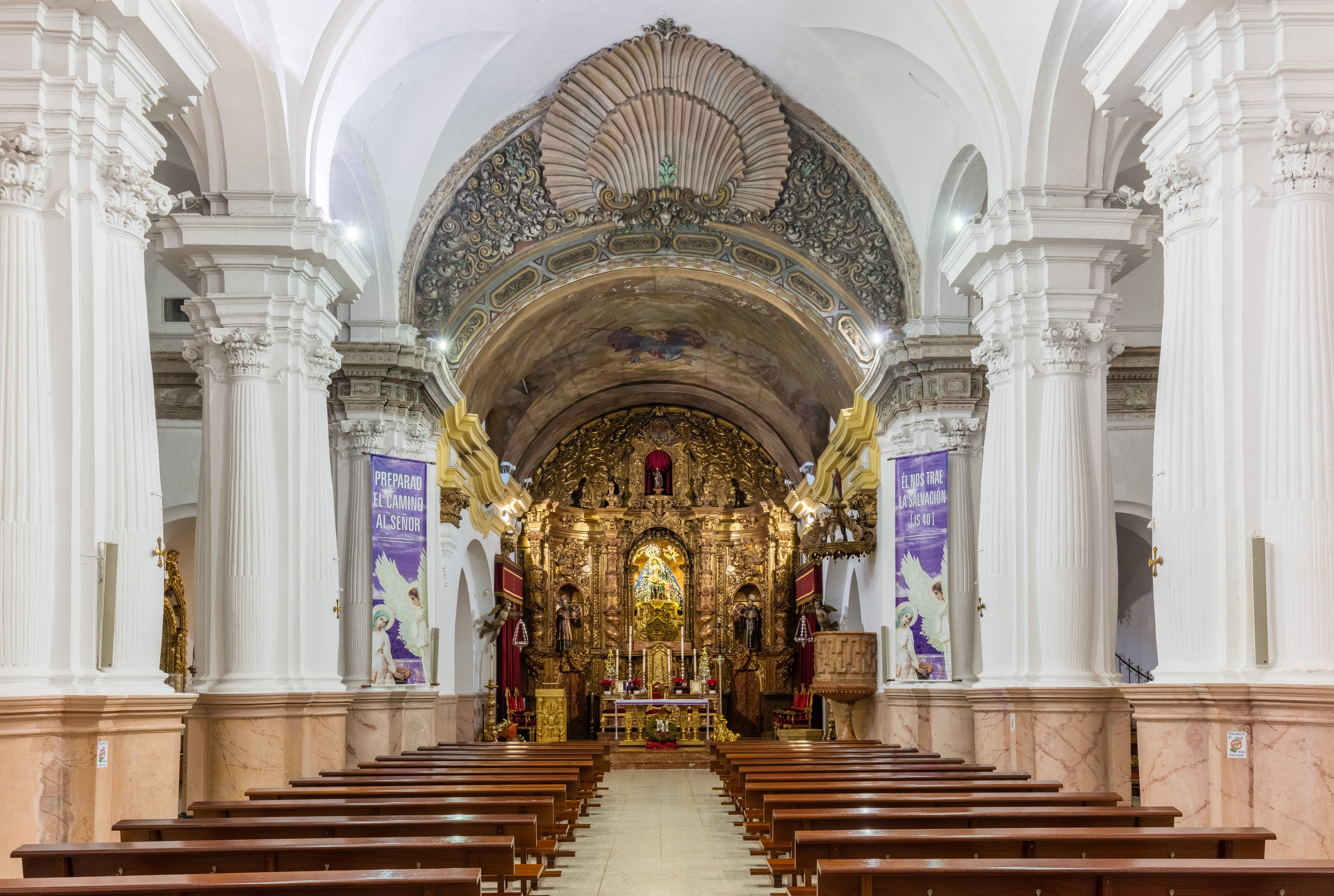 Fachada del santuario de Nuestra Señora de África, en Ceuta