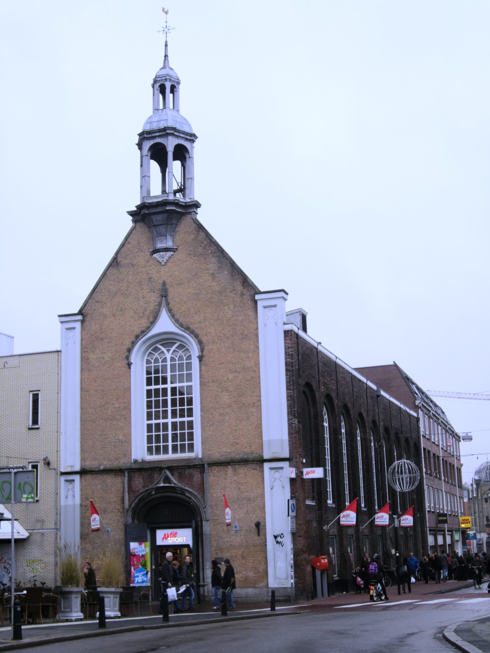 Esquina de Voorstraat y Visstraat en Dordrecht, emplazamiento aproximado del antiguo hospital del Santísimo Sacramento