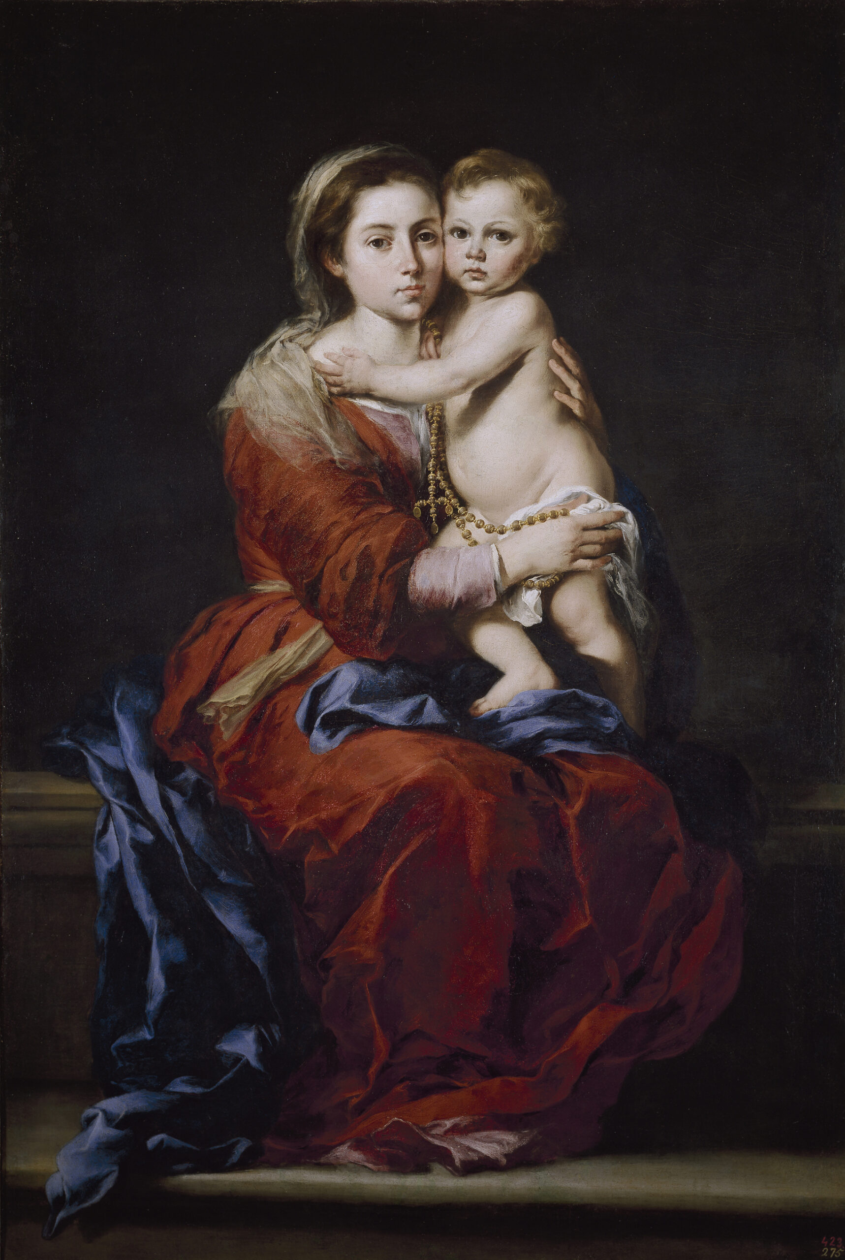 Nuestra Señora del Rosario, óleo de Bartolomé Esteban Murillo, Museo del Prado