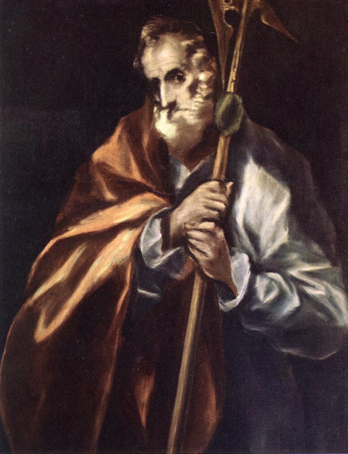 San Judas Tadeo, apóstol, óleo de El Greco